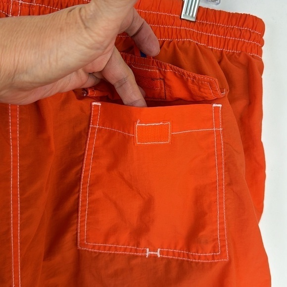 Tommy Hilfiger Cargo Swim Trunks Men's XXL Orange Mesh Lined - Picture 7 of 13